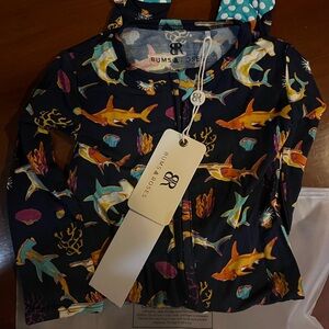 Bums & roses bamboo pajamas 9-12 months in Hammer Time print